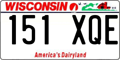 WI license plate 151XQE