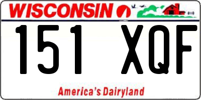 WI license plate 151XQF