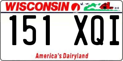 WI license plate 151XQI