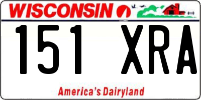 WI license plate 151XRA