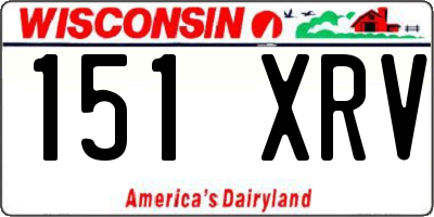 WI license plate 151XRV