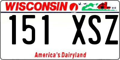 WI license plate 151XSZ