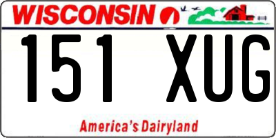 WI license plate 151XUG