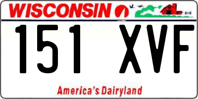 WI license plate 151XVF