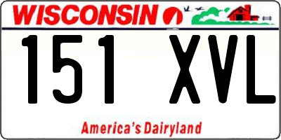 WI license plate 151XVL