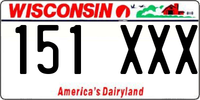 WI license plate 151XXX