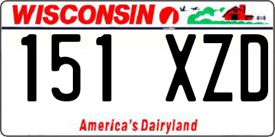WI license plate 151XZD