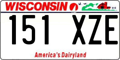 WI license plate 151XZE