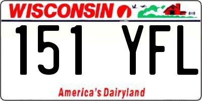 WI license plate 151YFL