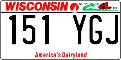 WI license plate 151YGJ