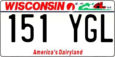 WI license plate 151YGL