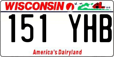 WI license plate 151YHB