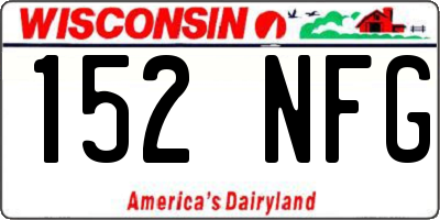 WI license plate 152NFG