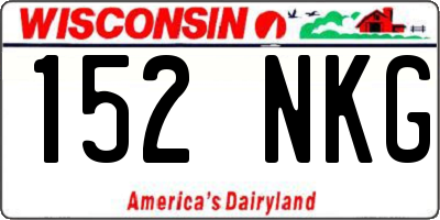 WI license plate 152NKG