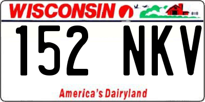 WI license plate 152NKV