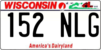 WI license plate 152NLG