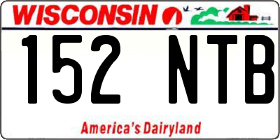 WI license plate 152NTB