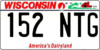 WI license plate 152NTG