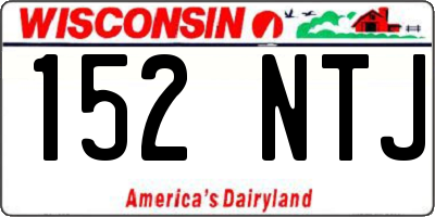 WI license plate 152NTJ