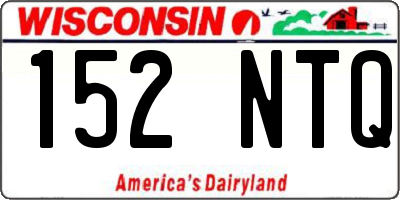 WI license plate 152NTQ