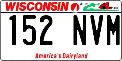 WI license plate 152NVM