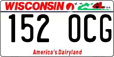 WI license plate 152OCG