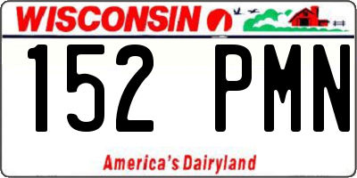 WI license plate 152PMN