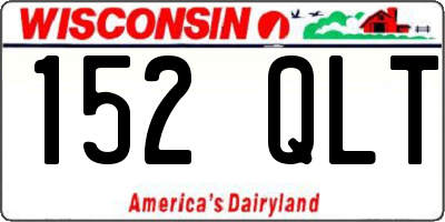 WI license plate 152QLT