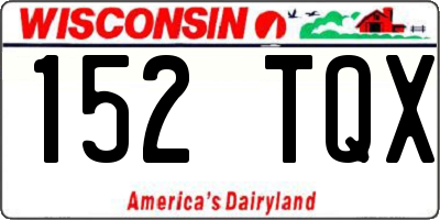 WI license plate 152TQX