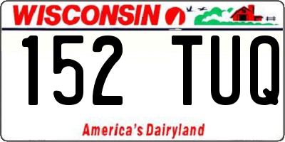 WI license plate 152TUQ
