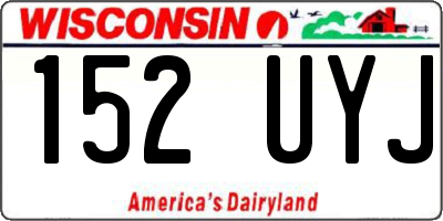 WI license plate 152UYJ