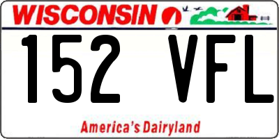 WI license plate 152VFL