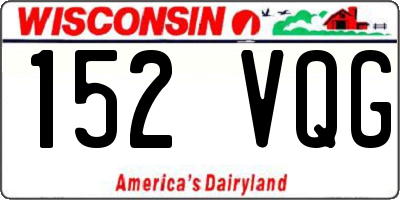 WI license plate 152VQG