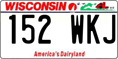 WI license plate 152WKJ