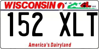 WI license plate 152XLT