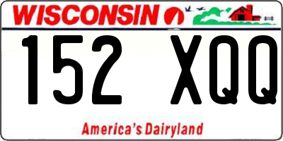 WI license plate 152XQQ