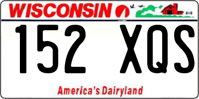 WI license plate 152XQS