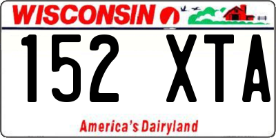 WI license plate 152XTA