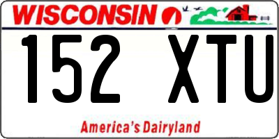 WI license plate 152XTU