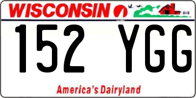 WI license plate 152YGG