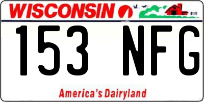 WI license plate 153NFG