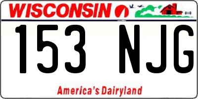 WI license plate 153NJG