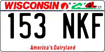 WI license plate 153NKF