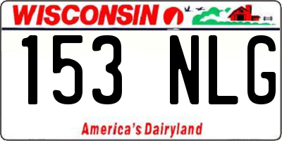 WI license plate 153NLG