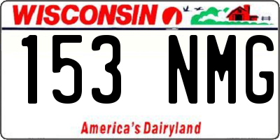 WI license plate 153NMG