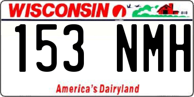 WI license plate 153NMH