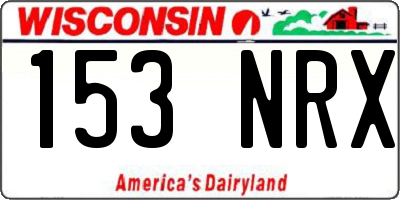 WI license plate 153NRX