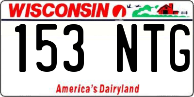 WI license plate 153NTG