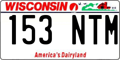 WI license plate 153NTM