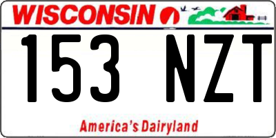 WI license plate 153NZT
